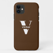 Monogramm Name Intital veränderbare Personalisieru Case-Mate iPhone Hülle (Rückseite)