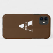 Monogramm Name Intital veränderbare Personalisieru Case-Mate iPhone Hülle (Rückseite (Horizontal))