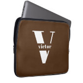 Monogramm Name Intital veränderbare Personalisieru Laptopschutzhülle (Vorne Rechts)