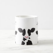 Monogramm Name Kuh Tier Kaffeetasse (Mittel)