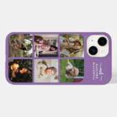 Monogramm Name Lavendel Lila 6 Fotolage Case-Mate iPhone Hülle (Rückseite (Horizontal))