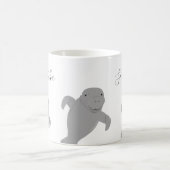 Monogramm Name Manatetier Kaffeetasse (Mittel)