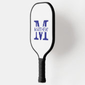 Monogramm Name mit Initiale Pickleball Schläger (Links)