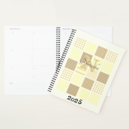 Monogramm Name Muster 2025 Moderne Planer (Anzeige)