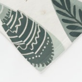 Monogramm Name Nordic Trees Fleecedecke (Ecke)