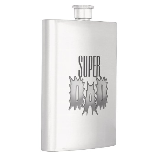 Monogramm, Name oder Super-Vater Flachmann (Rechts)