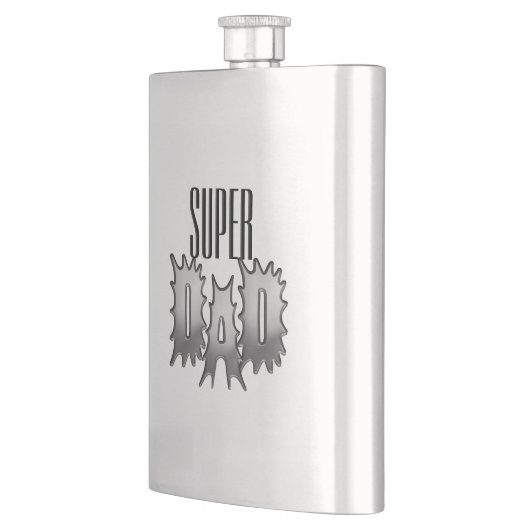 Monogramm, Name oder Super-Vater Flachmann (Links)