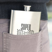 Monogramm, Name oder Super-Vater Flachmann (Beispiel)