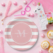 Monogramm Name Pappteller (Party)