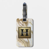 Monogramm-Name Personalisiert Gepäckanhänger (Rückseite vertikal)