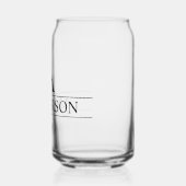 Monogramm Name Personalisiert Klassisch Dosenglas (Links)