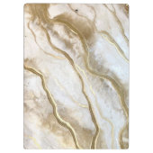 Monogramm-Name Personalisiert Klemmbrett (Rückseite)