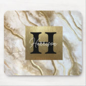 Monogramm-Name Personalisiert Mousepad (Vorne)