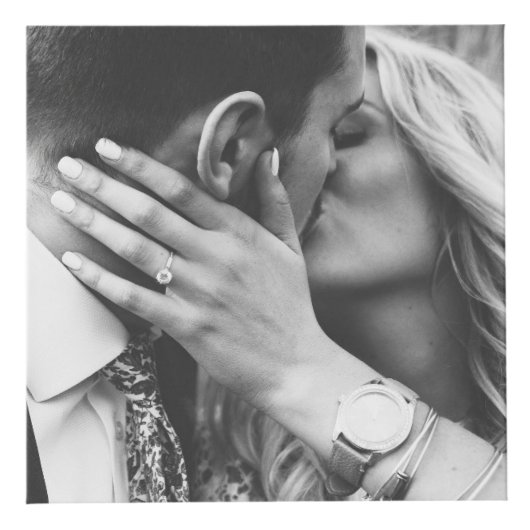 Monogramm Name Personalisiertes Foto Würfel (Rechts)