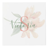 Monogramm Name Personalisiertes Foto Würfel (Vorderseite)