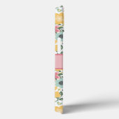 Monogramm Name Pink Yellow Blue Case-Mate iPhone Hülle (Rückseite / Rechts)