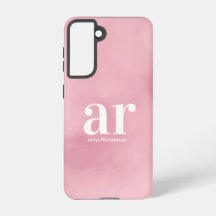 Monogramm Name Rosa Abstact Elegant Minimalistisch