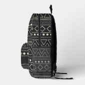 Monogramm Name Schwarz/Weiß Bedruckter Rucksack (Rechts)