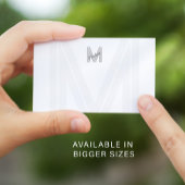 Monogramm Name schwarz/weiß Mitteilungskarte