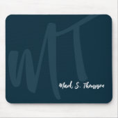 Monogramm (Name und Anfangsbuchstaben) Mousepad (Vorne)