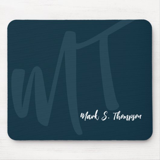Monogramm (Name und Anfangsbuchstaben) Mousepad (Vorne)