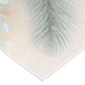 Monogramm Name Weihnachten Blumenpastellfarbe Tischdecke (Schrägansicht)