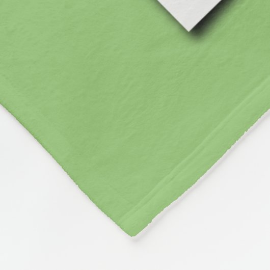 Monogramm-Namen Pistachio Green Large Fleecedecke (Ecke)