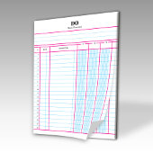 Monogramm Namens Buchhaltungs-Notizbuch Notizblock