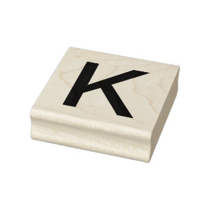 Monogramm Namensbuchstabenalphabet einfach klein t Gummistempel