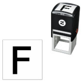 Monogramm Namensbuchstabenalphabet einfach klein t Permastempel (Beispiel)