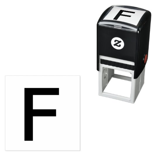 Monogramm Namensbuchstabenalphabet einfach klein t Permastempel (Beispiel)