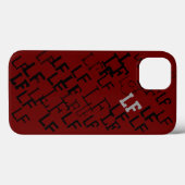 Monogramm Namensinitialmuster Case-Mate iPhone Hülle (Rückseite (Horizontal))