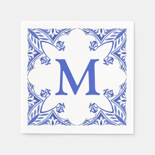 Monogramm Napkins Serviette (Vorderseite)