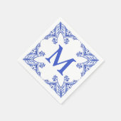 Monogramm Napkins Serviette (Ecke)