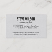 Monogramm/Natur/Kranz II Visitenkarte (Rückseite)