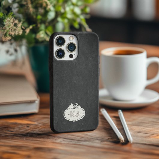 Monogramm-Naturstempel | Benutzerdefinierter Name Case-Mate iPhone Hülle