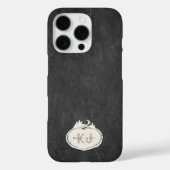 Monogramm-Naturstempel | Benutzerdefinierter Name Case-Mate iPhone Hülle (Rückseite)