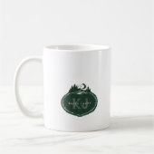 Monogramm-Naturstempel | Benutzerdefinierter Name Kaffeetasse (Links)