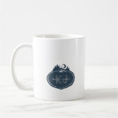 Monogramm-Naturstempel | Benutzerdefinierter Name Kaffeetasse (Links)