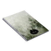 Monogramm-Naturstempel | Benutzerdefinierter Name Notizblock (Rechte Seite)