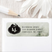 Monogramm-Naturstempel | Benutzerdefiniertes Adres (Insitu)
