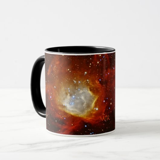 Monogramm-Nebelfleck N90 und Pulsar SXP1062 Tasse (Vorderseite Links)