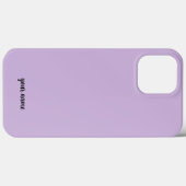 monogramm-neutral minimalistisch lila Case-Mate iPhone hülle (Rückseite (Horizontal))