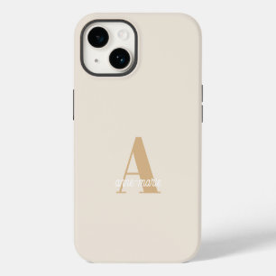 Monogramm Neutral Modern Minimalistisch Stylisch iPhone 14 Hülle