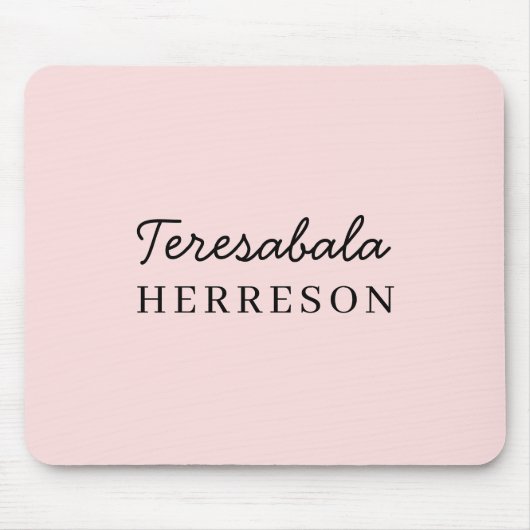 Monogramm Neutral Modern Minimalistisch Stylisch Mousepad (Vorne)