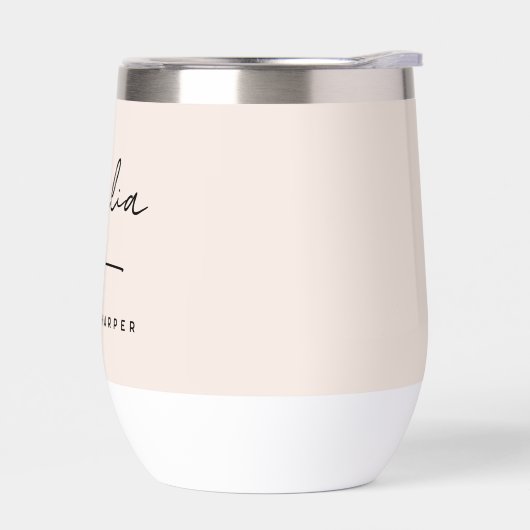 Monogramm neutrale moderne Signatur Minimalistisch (Links)