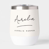 Monogramm neutrale moderne Signatur Minimalistisch (Vorderseite)