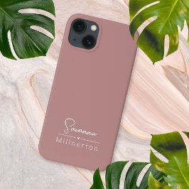 Monogramm neutrales modernes Minimalistisches Eleg Case-Mate iPhone Hülle