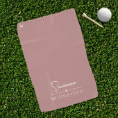 Monogramm neutrales modernes Minimalistisches Eleg Golfhandtuch