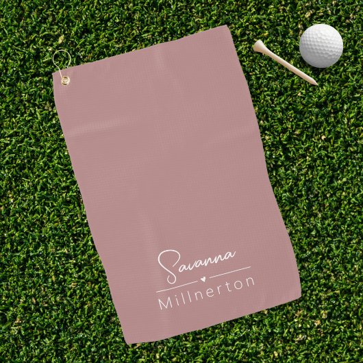 Monogramm neutrales modernes Minimalistisches Eleg Golfhandtuch